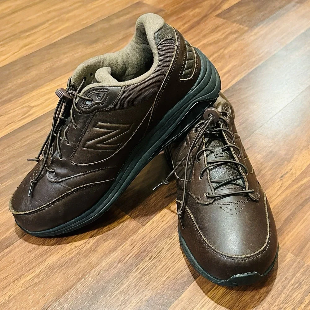 New Balance 928v3 Men's Leather Walking Shoes Brown MW928BR3 Size 10 Drawstring